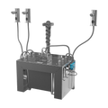 Sanela - SLZN 91E3 - Set mit 3 Stück automatische Seifenspender aus Edelsltahl, 6 l Zentral Seifenbehälter, 230 V AC