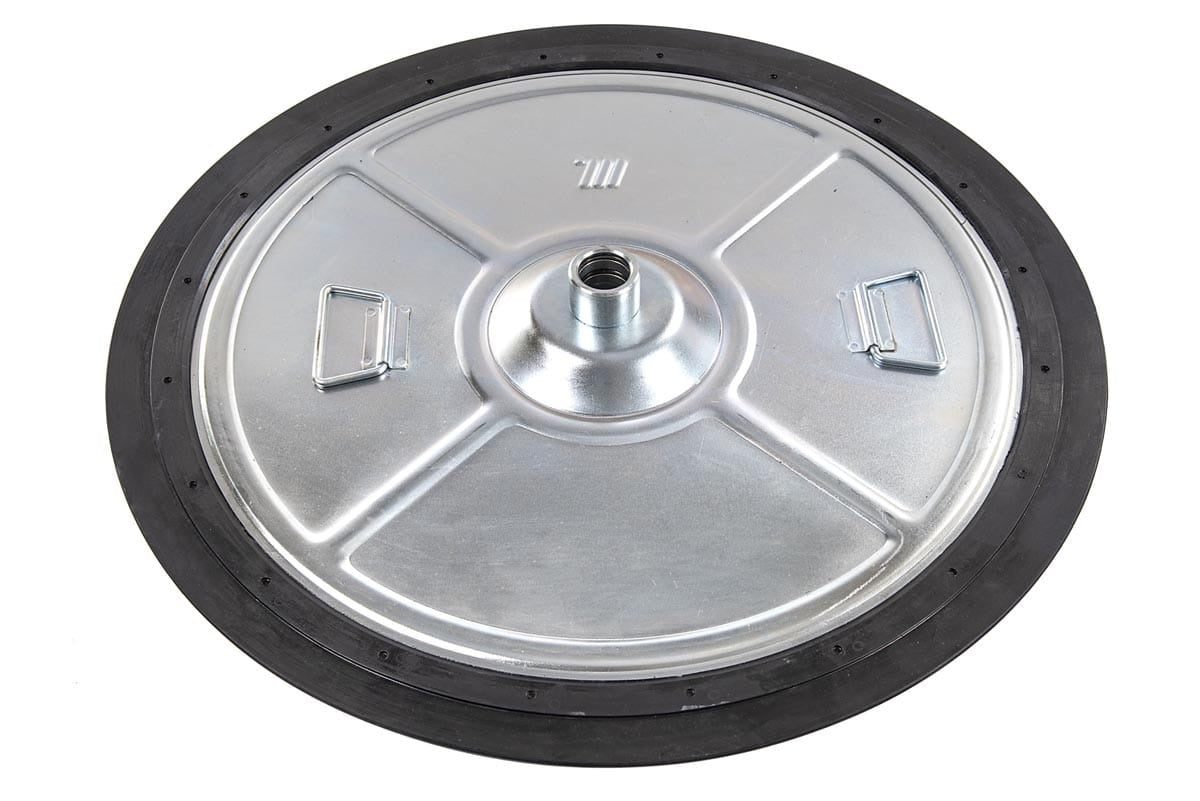 Lubritek Platte Ø590mm Fässer 180-220kg Saugrohr Ø38mm (Abbildung ähnlich – Ausführung 014-1066-030)