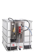 Lubritek Ölset für IBC-Tanks 1000 l mit frontseitiger Pumpe und Schlauchaufroller