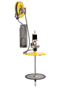 Lubritek Wandmontage-Industriepumpen-Fettset für Fässer 180–220 kg – mit Schlauchaufroller 15,0 m