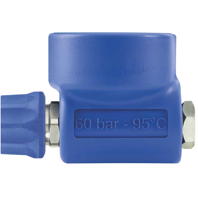 R+M Kugelhahn ST-3100 Kupplung : 1/2"IG isoliert blau