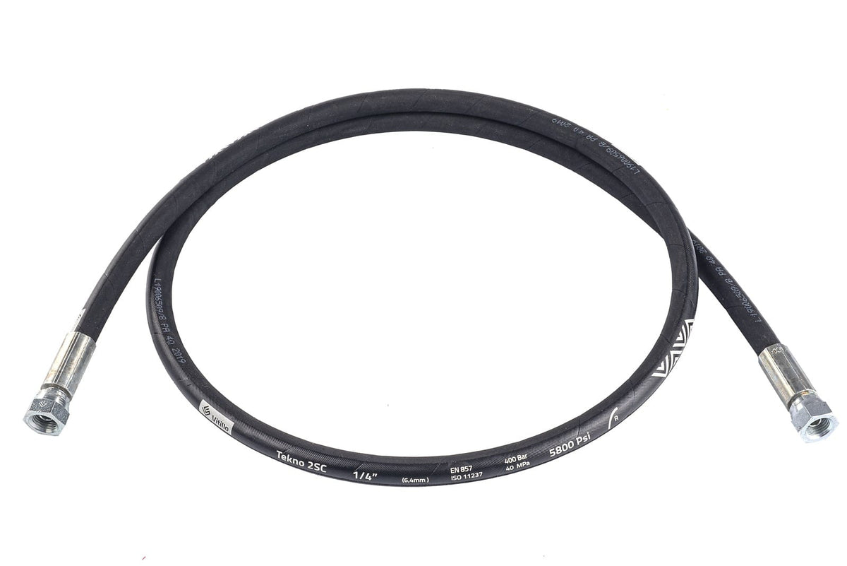 Lubritek Verbindungsschlauch – Fett 215 bar – 3/4" · F90°3/4"–F3/4" BSP