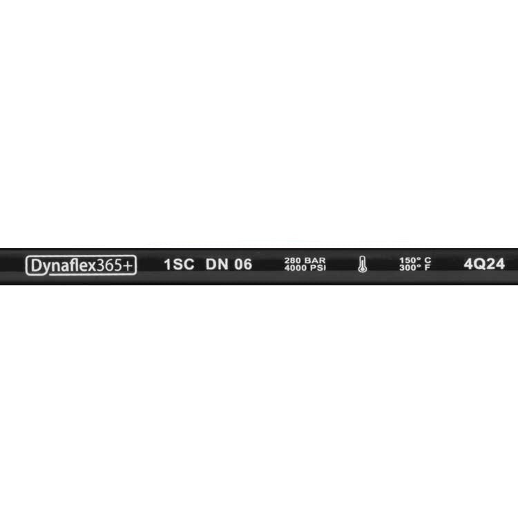 R+M Hochflexibler Hochdruckschlauch 1SC – Meterware DN 6, schwarz