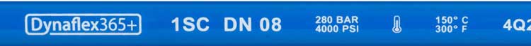 R+M Hochflexibler Hochdruckschlauch 2SC – Meterware DN 8, blau
