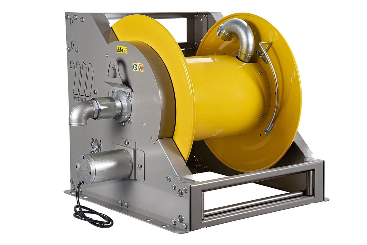 Lubritek FE-703 – Industrie, 115 V elektrisch – Luft/Wasser & Diesel 20 bar – Trommelbreite 550 mm