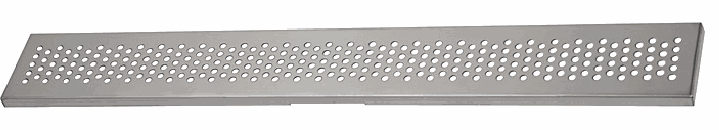 Sanela - SLKN 08BX - Edelstahl Bodenablauf für Nassbereiche, Vorwandmontage, 1150 mm, Design B, gebürstet