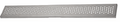 Sanela - SLKN 08BX - Edelstahl Bodenablauf für Nassbereiche, Vorwandmontage, 1150 mm, Design B, gebürstet