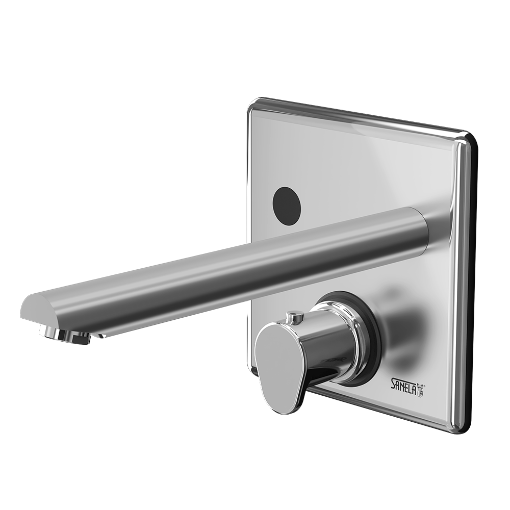 Sanela - SLU 04HT25A - Wand-Armatur, Unterputz, mit Thermostatmischer, Auslauflänge 260 mm, 24V DC