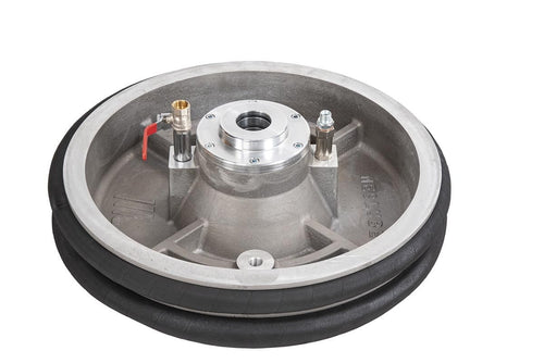 Lubritek Aluminium-Folgeplatte mit doppeltem Gummiring Ø 585 mm für Fässer 180–220 kg