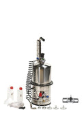 Lubritek Bremsen- und Kupplungsentlüfter Edelstahl – drei Kammern, 10 l, mit Adaptersatz Mod. 1-4-6-9-18-25