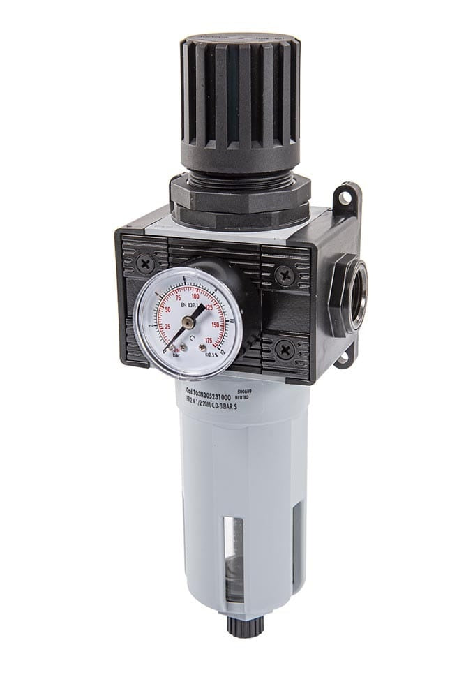 Lubritek Druckluft-Druckregler mit Filter und Manometer