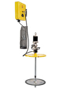 Lubritek Wandmontage-Industriepumpen-Fettset für Fässer 180–220 kg – mit geschlossenem Aufroller 15,0 m