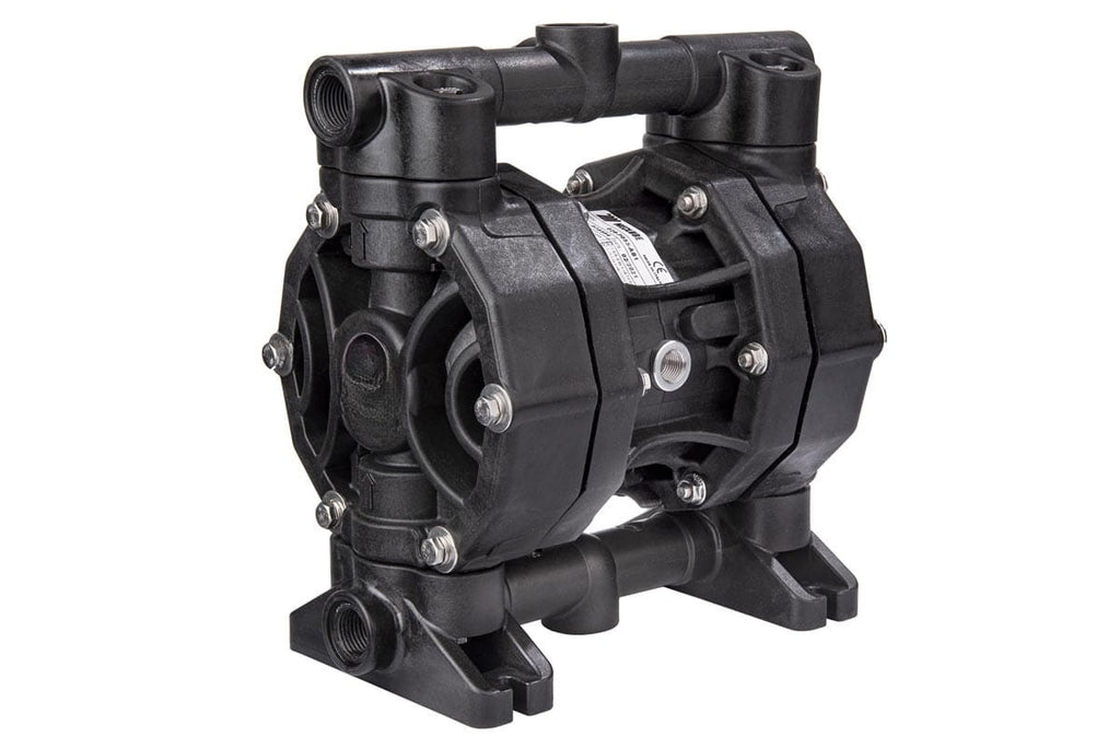 Lubritek P55 – Druckluft-Doppelmembranpumpe – Polypropylen, 55 l/min, 1/2” BSP