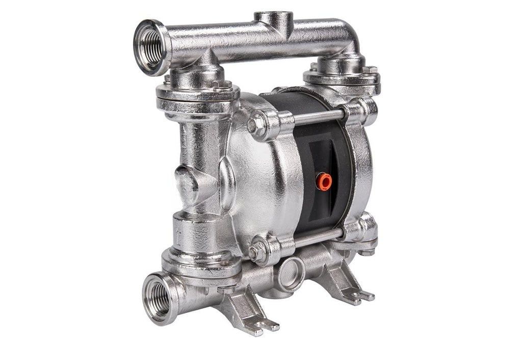 Lubritek SS35 – Druckluft-Doppelmembranpumpe – Edelstahl AISI 316, 35 l/min, 1/2” BSP