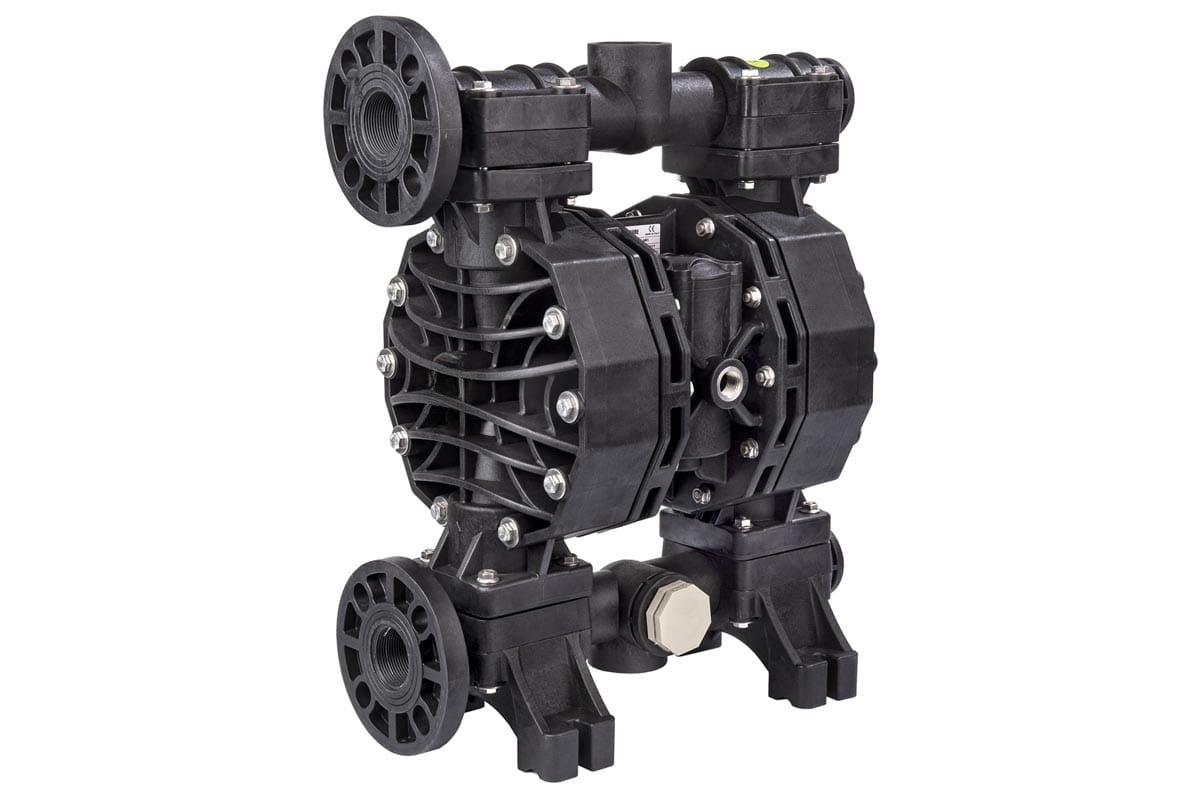 Lubritek P400 – Druckluft-Doppelmembranpumpe – Polypropylen, 400 l/min, 1.1/2” BSP