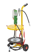 Lubritek Fahrbares Fettset für Fässer 25–30 kg – mit Fassdeckel Ø 350 mm / 2-Rad-Fahrwagen