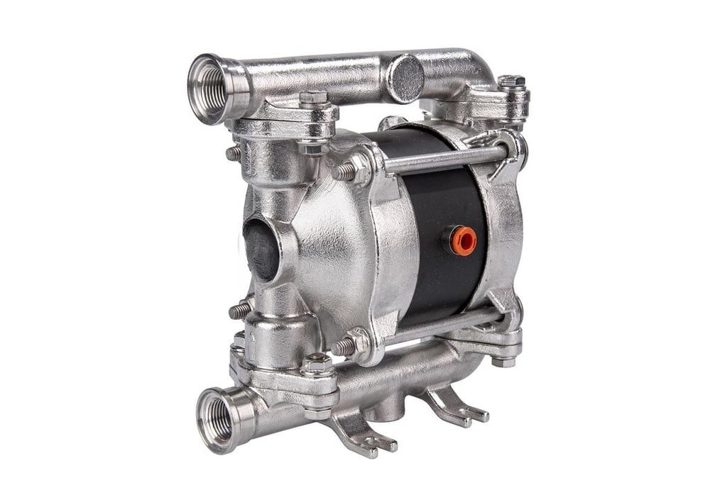 Lubritek SS20 – Druckluft-Doppelmembranpumpe – Edelstahl AISI 316, 20 l/min, 3/8” BSP