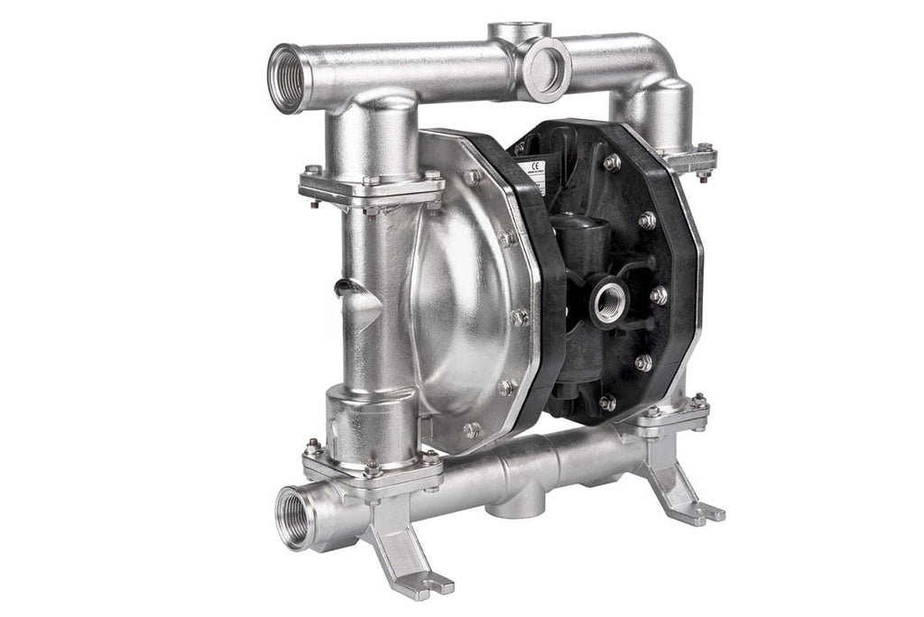 Lubritek SS170 – Druckluft-Doppelmembranpumpe – Edelstahl AISI 316, 170 l/min, 1” BSP