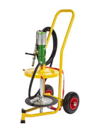 Lubritek Fett-Umfüllset für Fässer 18–30 kg – mit Fassdeckel Ø 320 mm / Trolley mit 2 pneumatic wheels