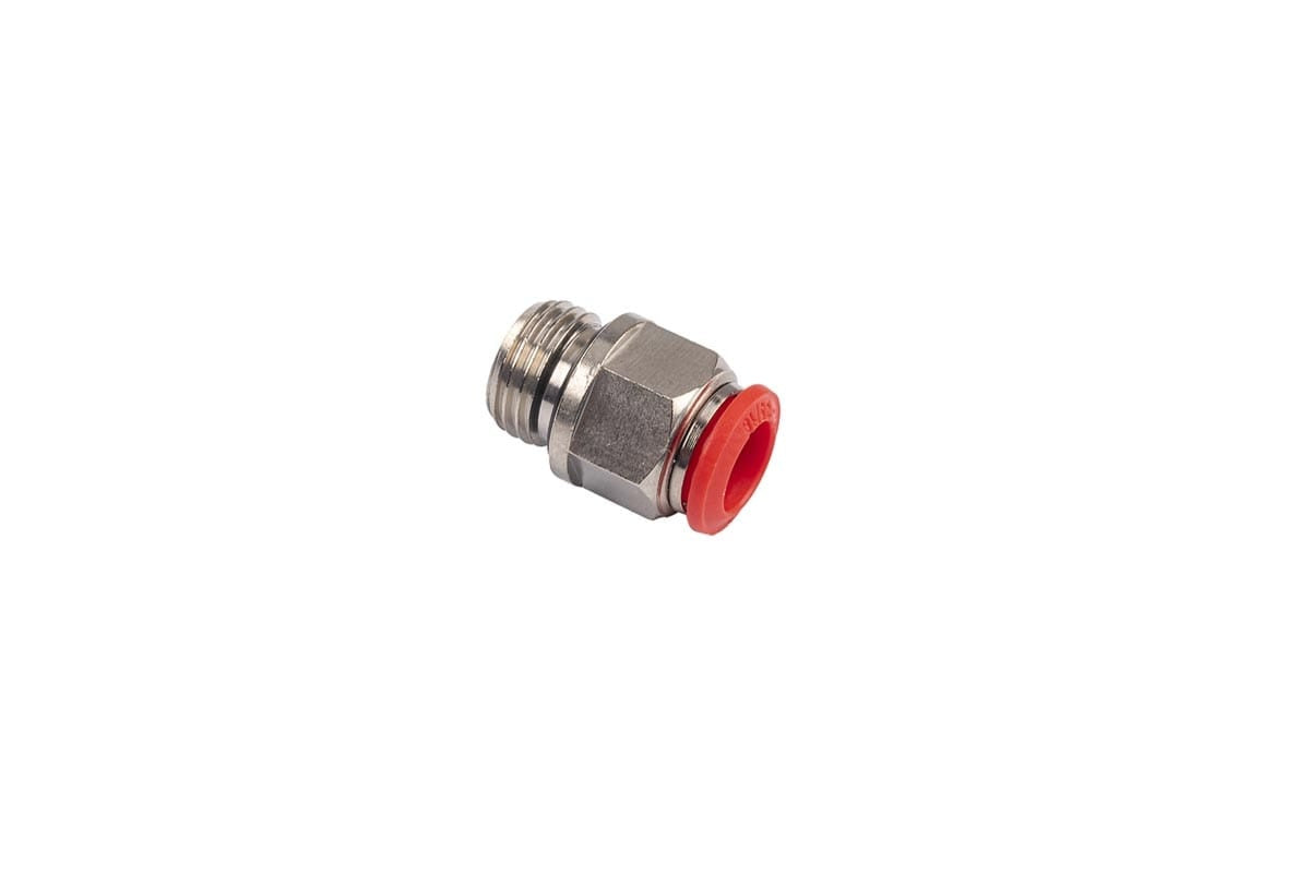 Lubritek gerade Außengewinde Adapter mit O-Ring 1/4" D.10