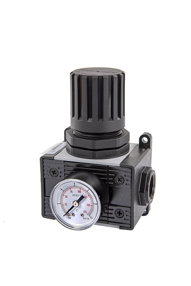 Lubritek Druckluft-Druckregler mit Manometer