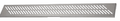 Sanela - SLKN 07D - Edelstahl Bodenablauf für Nassbereiche, Vorwandmontage, 950 mm, Design D, poliert