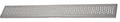 Sanela - SLKN 07BX - Edelstahl Bodenablauf für Nassbereiche, Vorwandmontage, 950 mm, Design B, gebürstet