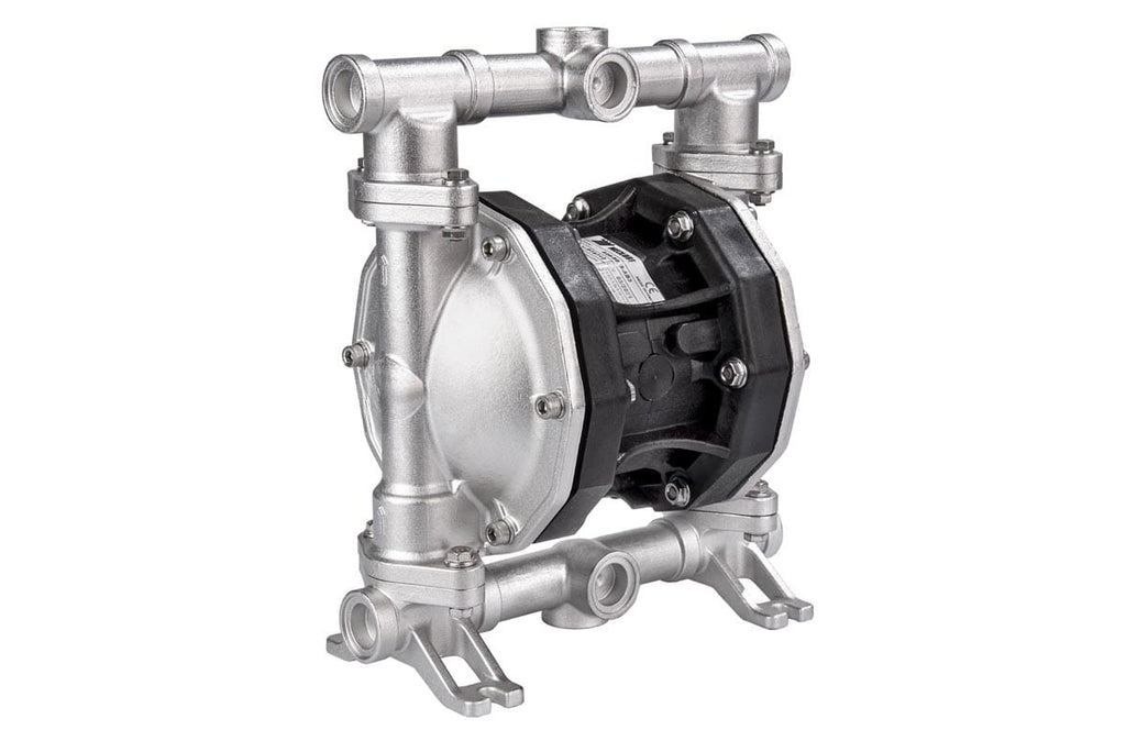 Lubritek SS55 – Druckluft-Doppelmembranpumpe – Edelstahl AISI 316, 55 l/min, 1/2” BSP