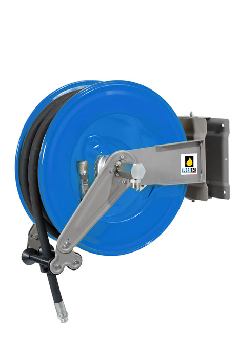 Lubritek F-560 – Schwenkbarer automatischer Schlauchaufroller – Luft/Wasser, 20–28 bar