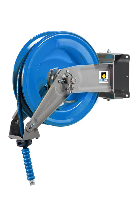 Lubritek F-560 – Schwenkbarer automatischer Schlauchaufroller – Wasser 150 °C