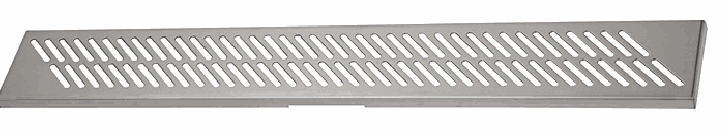 Sanela - SLKN 05DX - Edelstahl Bodenablauf für Nassbereiche, Montage im Raum, 1150 mm, Design D, gebürstet