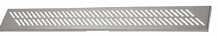 Sanela - SLKN 18DX - Edelstahl Bodenablauf für Nassbereiche, Vorwandmontage, 850 mm, Design D, gebürstet