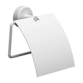 Sanela - SLZN 09W - Edelstahl-Toilettenpapierhalter, Oberfläche weiß matt