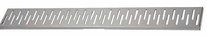 Sanela - SLKN 08C - Edelstahl Bodenablauf für Nassbereiche, Vorwandmontage, 1150 mm, Design C, poliert