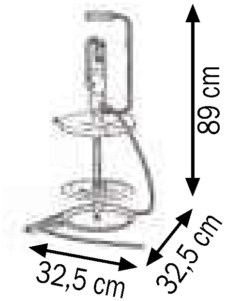 Bemaßte Zeichnung: Lubritek Fettset für Fässer 18–30 kg – mit Fassdeckel Ø 320 mm