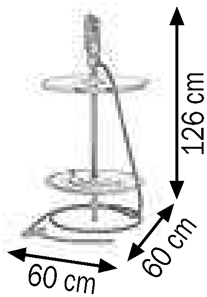 Bemaßte Zeichnung: Lubritek Fettset für Fässer 180–220 kg