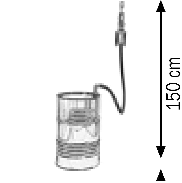 Bemaßte Zeichnung: Lubritek Wandmontage-Ölset für Fässer 180–220 l – R=3:1 · 25 l/min