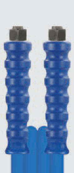 R+M Hochdruckschlauch, gewickelte Decke 1SN DN 10 – 210 bar, eine Drahteinlage – Dichtkegel (DKOL) · M18 : M18 12L : 12L · 10 m