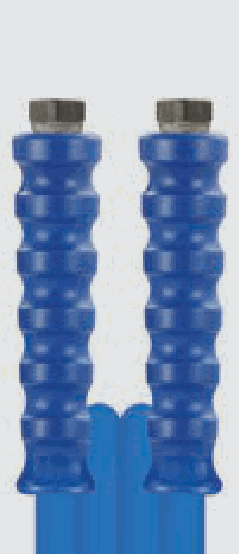 R+M Hochdruckschlauch, gewickelte Decke 2SC DN 10 – 400 bar, zwei Drahteinlagen – Dichtkegel (DKR) · 3/8" : 3/8" · 10 m