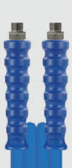 R+M Hochdruckschlauch, glatte Decke 2SN DN 10 – 400 bar, zwei Drahteinlagen – AGR 3/8" · 10 m