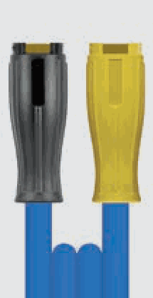 R+M Hochdruckschlauch mit Handverschraubung 2SN DN 8 – 400 bar, zwei Drahteinlagen – HV : HV dreh. Nippel/Fassung VA · 10 m