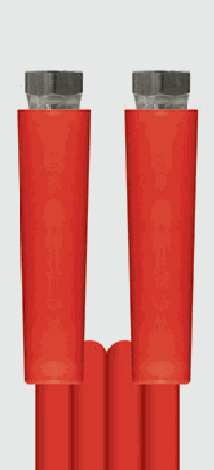 R+M Schaum- und Vorsprühschlauch – Rot DKR 1/2" · 2,5 m