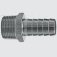 R+M Schlauchtülle mit Dichtkonus – 3/4" AG, DN 19