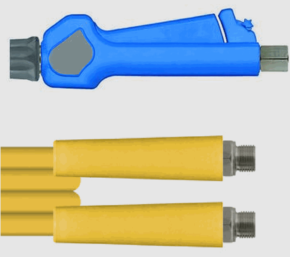 R+M ST-3225 Pistolen-Schlauch-Set 24,5 bar – ST-3100, DN 12 – gelb · 25 m