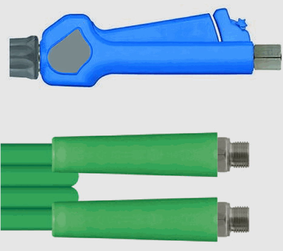R+M ST-3225 Pistolen-Schlauch-Set 24,5 bar – ST-3100, DN 12 – grün · 20 m