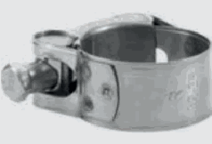 R+M Gelenkbolzenschelle, W4 – Ø 29-31 mm, Breite 20 mm, Edelstahl 1.4301 / AISI 304